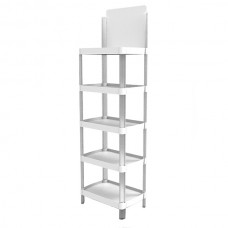MINIFLEX Стеллаж пластиковый 5 полок. 1780*285*600мм